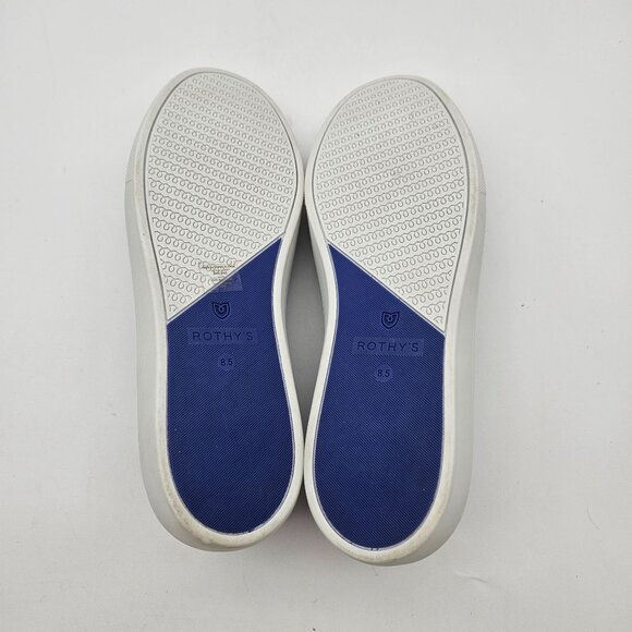 Rothys The Original Slip On Anchor Knit Blue Slip On Sneaker Womens Size 8.5 - Picture 7 of 7